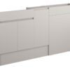 Tewin 1536mm Slim Basin  WC & 1 Door Unit Pack - Matt Dove Grey (Oak Cab)