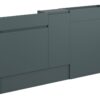 Tewin 1536mm Slim Basin  WC & 1 Door Unit Pack - Matt Green Camo (Grey Cab)