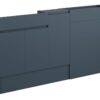 Tewin 1536mm Slim Basin  WC & 1 Door Unit Pack - Matt Arley Blue (Grey Cab)
