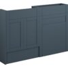 Verity 1236mm Slim Basin & WC Unit Pack - Matt Arley Blue (Oak Cab)
