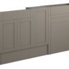 Verity 1536mm Slim Basin  WC & 1 Door Unit Pack - Matt Stone (Oak Cab)