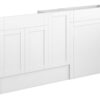Verity 1536mm Slim Basin  WC & 1 Door Unit Pack - Matt White (Oak Cab)
