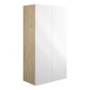 Truro 600mm Standard 2 Door Storage Unit - White Gloss (Oak Cab)