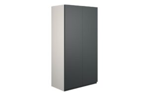 Tewin 600mm Standard 2 Door Storage Unit - Matt Graphite Grey (Grey Cab)