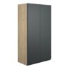Tewin 600mm Standard 2 Door Storage Unit - Matt Graphite Grey (Oak Cab)
