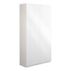 Tewin 600mm Slim 2 Door Storage Unit - White Gloss (Grey Cab)
