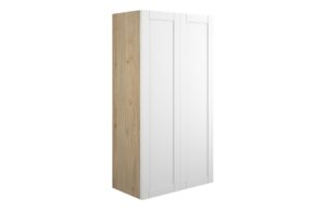 Verity 600mm Standard 2 Door Storage Unit - Matt White (Oak Cab)