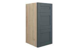 Verity 300mm Standard 3 Drawer Unit - Matt Green Camo (Oak Cab)