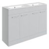 Malvern 1210mm Floor Standing 4 Door Basin Unit & 0TH Thin Edge Basin - Grey Gloss