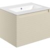 Hatfield 615mm Wall Hung 1 Drawer Basin Unit & 0TH Thin Edge Basin - Matt Cotton
