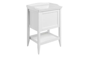 Codicote 650mm Floor Standing 1 Drawer Basin Unit w/Basin - Matt White