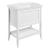 Codicote 800mm Floor Standing 1 Drawer Basin Unit w/Basin - Matt White