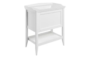 Codicote 800mm Floor Standing 1 Drawer Basin Unit w/Basin - Matt White