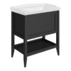Codicote 800mm Floor Standing 1 Drawer Basin Unit w/Basin - Matt Anthracite