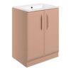 Baldock 615mm Floor Standing 2 Door Basin Unit w/1TH Basin - Matt Apricot
