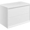 Harpenden 810mm Wall Hung 2 Drawer Basin Unit & Top - Matt White