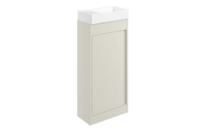 Welwyn 410mm Floor Standing Unit Inc. Basin - Matt Latte