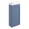 Welwyn 410mm Floor Standing Unit Inc. Basin - Matt Misty Blue