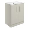 Baldock 615mm Floor Standing 2 Door Basin Unit w/0TH Basin - Matt Latte