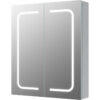 Stanborough 600mm 2 Door Front-Lit LED Mirror Cabinet