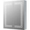 Clothhall 600mm 2 Door Front-Lit LED Mirror Cabinet