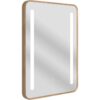 Ickleford 500x700mm Rounded Front-Lit LED Mirror - Brushed Bronze