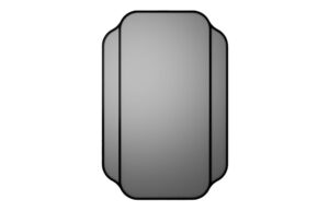 Nokeside 600x900mm Rectangle Mirror - Black
