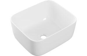 Lismore 355mm Ceramic Round Washbowl & Waste - Matt Deep Blue