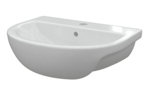 Letchmore 500x390mm 1TH Basin & Full Pedestal