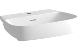 Canterbury 450x320mm 1TH Cloakroom Basin & Brushed Brass Bottle Trap