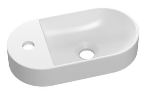 Ashdown 320x220mm Mini Resin Washbowl - White