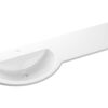 1244mm Standard Round One-Piece Basin & Overflow Ring - Right Hand