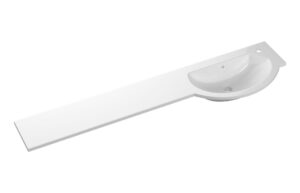 1544mm Standard Round One-Piece Basin & Overflow Ring - Left Hand