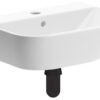 Thirlmere 450x400mm 1TH Cloakroom Basin & Brushed Brass Bottle Trap