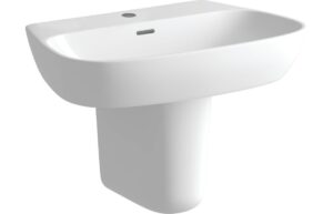 Chells 555x430mm 1TH Basin & Full Pedestal