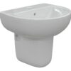 Thirlmere 450x400mm 1TH Basin & Semi Pedestal