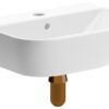 Thirlmere 450x400mm 1TH Cloakroom Basin & Brushed Bronze Bottle Trap