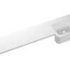 1244mm Slim Round One-Piece Basin & Overflow Ring - Left Hand