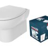 Canterbury Rimless Comfort Height Back To Wall WC & Wrapover Soft Close Seat