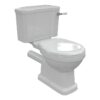London Close Coupled WC & Soft Close Seat w/Chrome Finishes