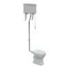 London High Level WC & Soft Close Seat w/Chrome Finishes