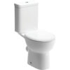 Sandown Rimless Close Coupled Open Back WC & Soft Close Seat