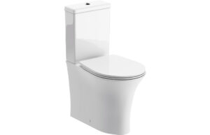 Lonsdale Rimless Short Projection Close Coupled Open Back WC & Soft Close Seat