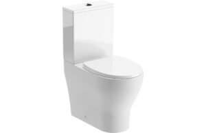 Chells Rimless Close Coupled Fully Shrouded Comfort Height WC & Soft Close Seat