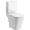 Trent Rimless Close Coupled Open Back Short Projection WC & Soft Close Seat