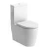 Letchmore Rimless Close Coupled Open Back WC & Soft Close Seat
