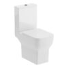 Langley Rimless Close Coupled Open Back WC & Soft Close Seat