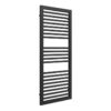 Roebuck Straight Square Ladder Radiator (500x1228x30mm) - Matt Black