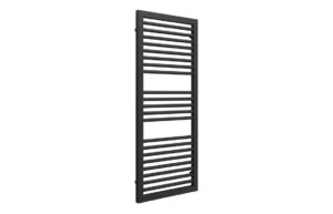 Roebuck Straight Square Ladder Radiator (500x1228x30mm) - Matt Black