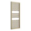Roebuck Straight Square Ladder Radiator (500x1228x30mm) - Brushed Brass